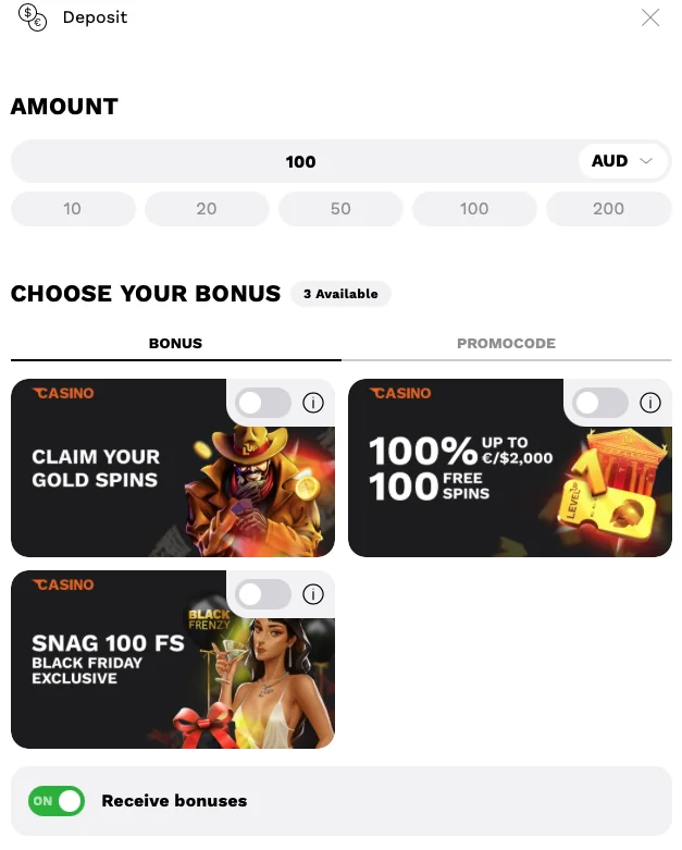 How to Deposit